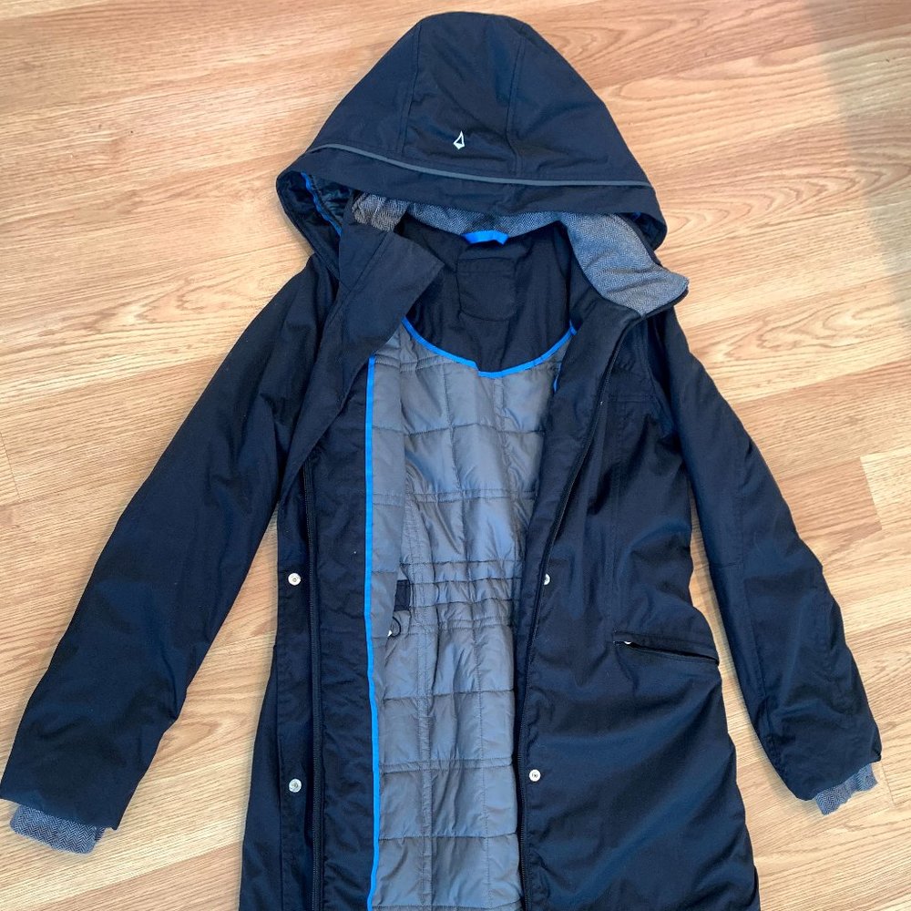 Lululemon Ivivva Winter (Rain/Snow) Black Jacket
